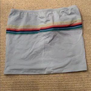 Blue tub top with rainbow